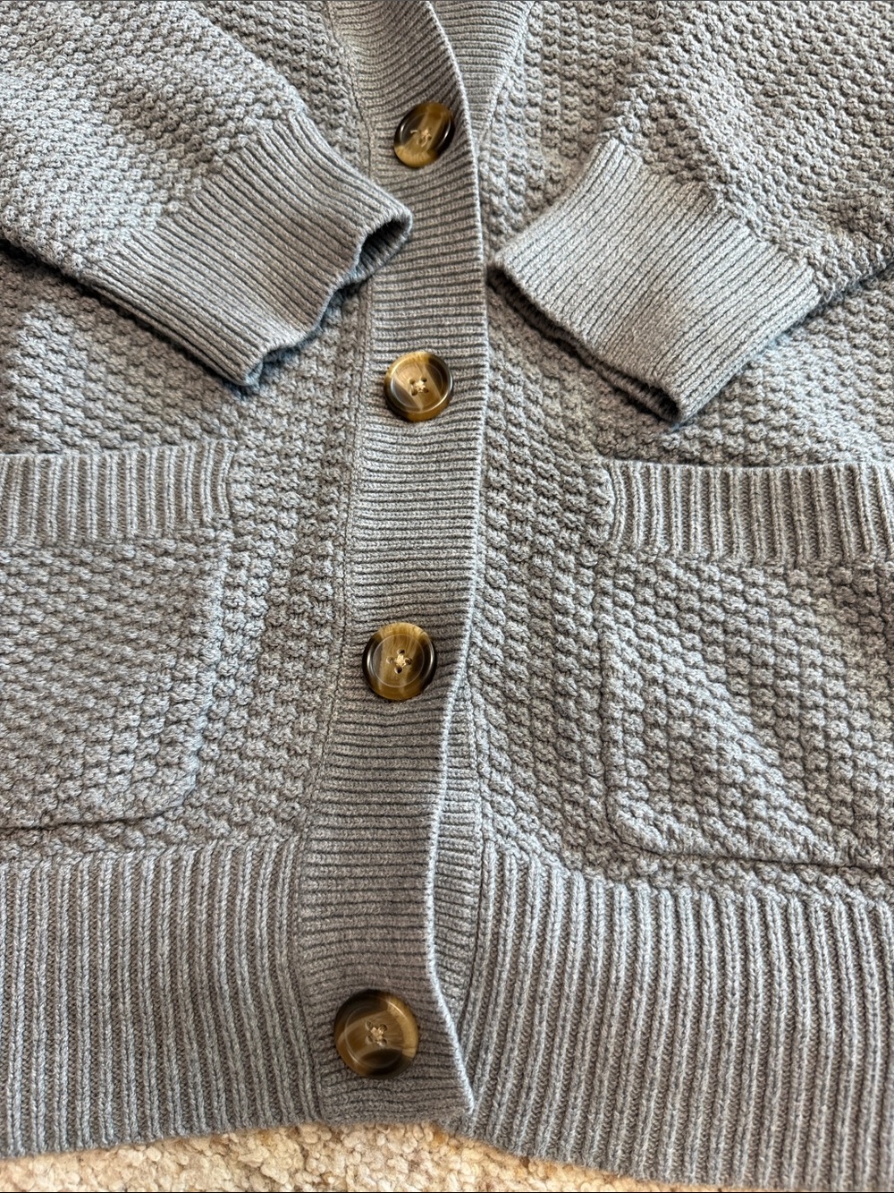 Aerie Grey Cardigan Small - Picture 3 of 7